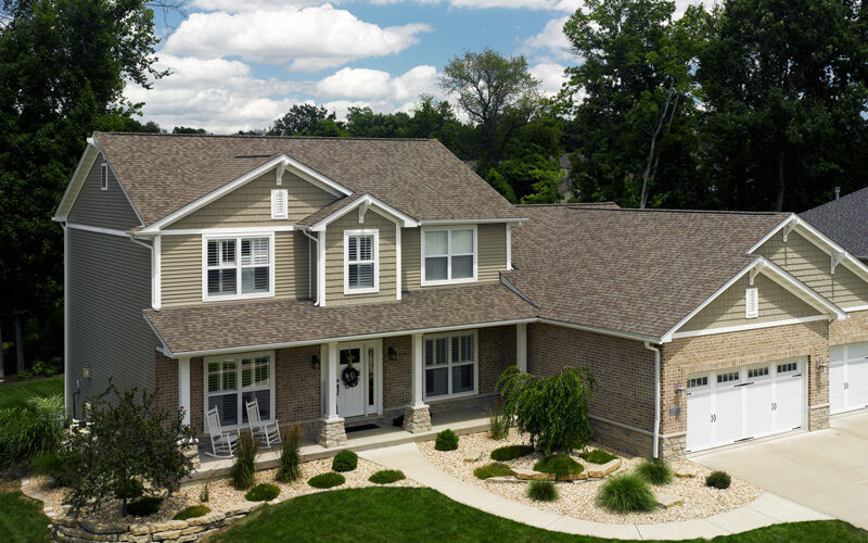 This house in Valencia, PA was transformed into a beautiful property with an updated, new roof. Our roofers installed Landmark Pro shingles from CertainTeed. 