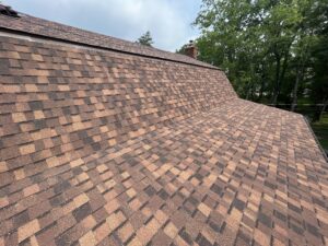 This house in McMurray, PA was transformed into a beautiful property with an updated, new roof. Our roofers installed Landmark Pro shingles from CertainTeed.