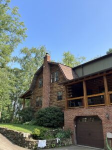 This house in McMurray, PA was transformed into a beautiful property with an updated, new roof. Our roofers installed Landmark Pro shingles from CertainTeed.