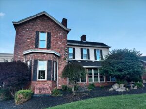 Claysville PA new roof installation with CertainTeed Landmark Black Moire shingles by Knox Construction
