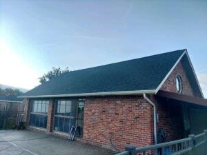Claysville PA new roof installation with CertainTeed Landmark Black Moire shingles by Knox Construction