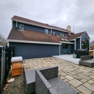 Enhance your curb appeal with help from Knox’s Construction. We offer a wide variety of professional siding in Wexford Township to increase your home’s aesthetic and overall value. Everlast siding blue.