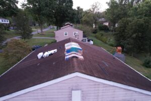 New roof by Knox's Construction using Pittsburgh, PA CertainTeed Landmark Weathered Wood shingles