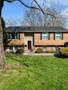 New siding installation featuring Perfection siding and Pebblestone Clay Dutch Lap siding by Knox’s Construction in Bethel Park, PA.