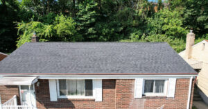 CertainTeed Black Moire Shingles Enhance This Pittsburgh Home