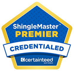 Logo for Master Shingle Applicator roofers from CertainTeed